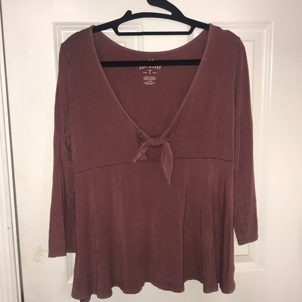 American Eagle babydoll style tee